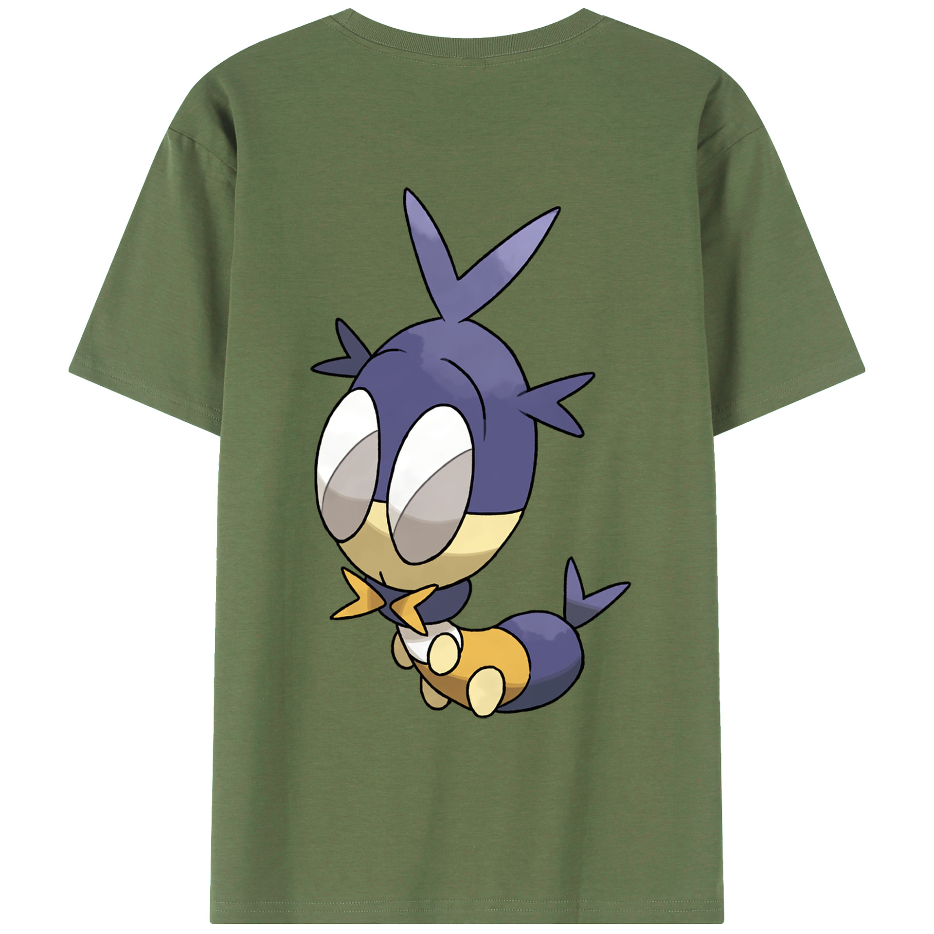 （画像用） ポケットモンスター Pokémon 綿100％ メンズ半袖Tシャツ（バックプリント） 通気性